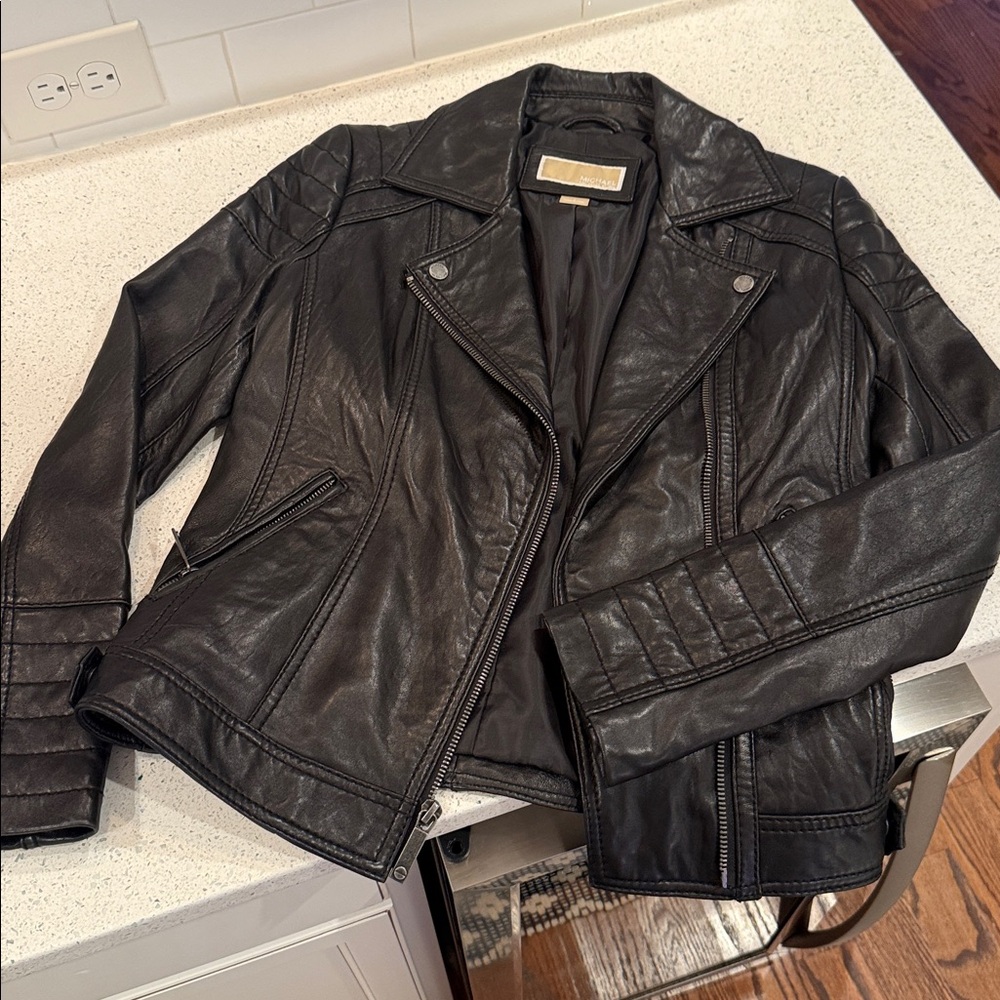 Michael Kors Black Leather Jacket